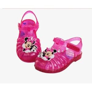 Disney Girl's Minnie's Jelly Sandal (Toddler/Little Kid)
Color:Pink Glitter
Sz-9